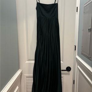 Abercrombie dark green wedding guest dress - worn once